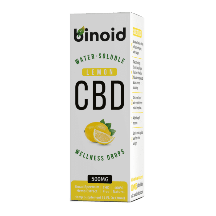binoid water soluble cbd drops – lemon Buy Binoid Water-Soluble
